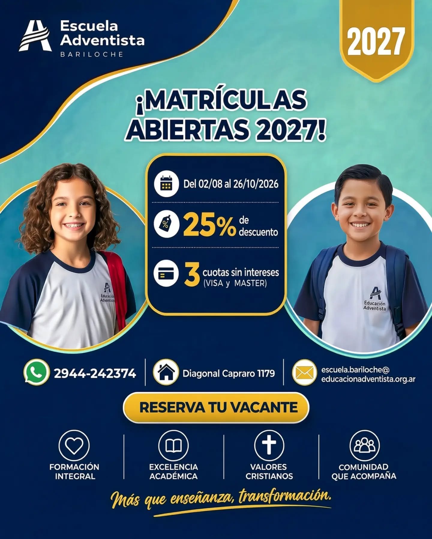 Escuela Adventista Bariloche 2027
